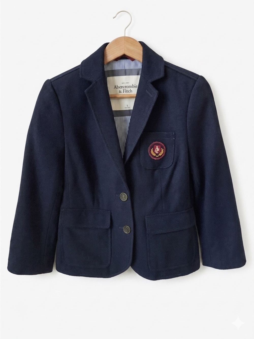 Vintage Y2K Abercrombie & Fitch Wool Blazer - Women’s Small - Shrunken Fit